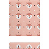 Обложка для паспорта "Sleep Foxes", ПВХ, розовый - 2