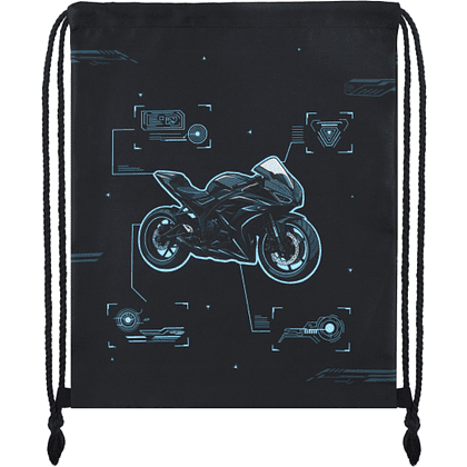 Мешок для обуви "Sport bike", черный