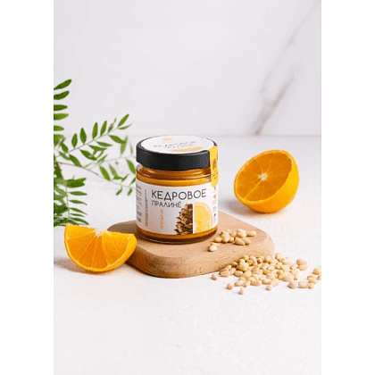 Пралине кедровое "Сибирский Кедр", 180 гр., апельсиновое - 3