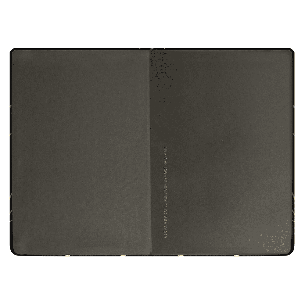 Ежедневник недатированный "Софт-тач", А5, 240 страниц, черный - 7