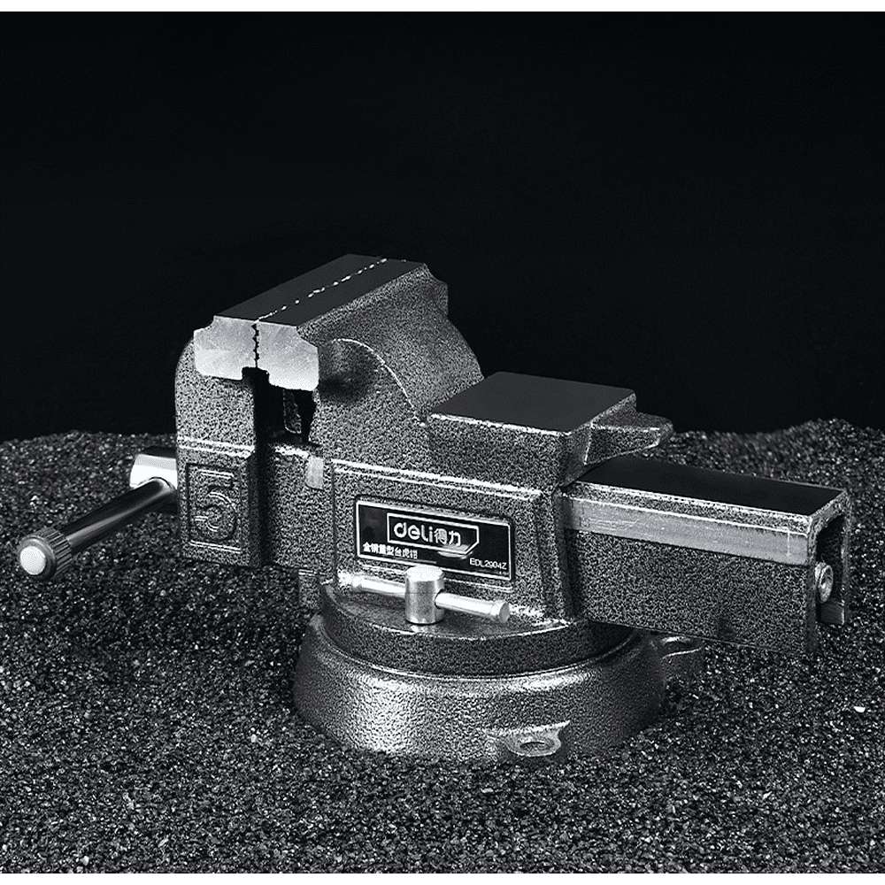 Тиски стальные Deli YS EDL2904Z, поворотные, с наковальней, 6"-150 мм - 2