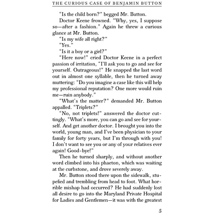 Книга на английском языке "The Curious Case of Benjamin Button and Other Stories", Фрэнсис Скотт Фицджеральд - 4