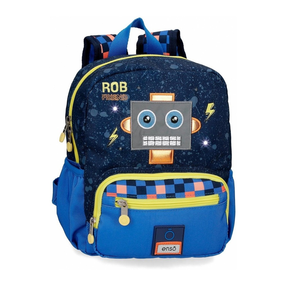 Рюкзак детский "Rob Friend", S, темно-синий, голубой