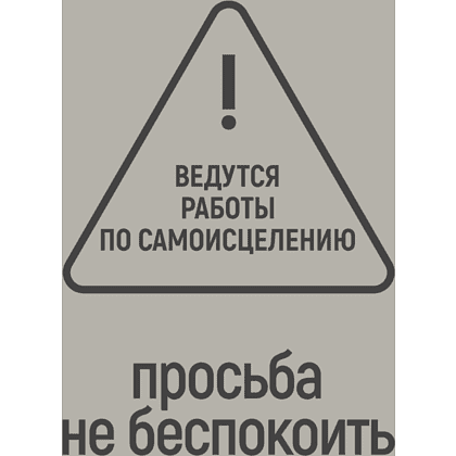 Фляжка "Просьба не беспокоить", 235 мл, серебристый - 2