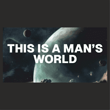 Кружка керамическая "This is a man’s world", 480 мл, черный 