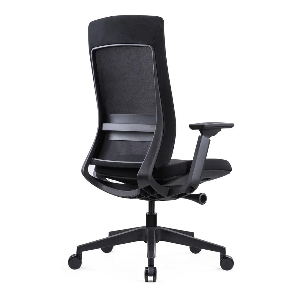 Кресло компьютерное SitZone E-VL002B, сетка, ткань, пластик, черный - 4