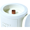Свеча декоративная со спичками "Family Kurash Home Круг", ароматизированная, белый - 10