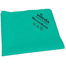 Салфетка из микроволокна "МикронКвик", 38x40 см, зеленая, 5 шт