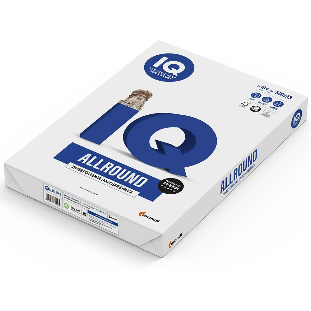 Бумага "IQ Allround", A3, 500 листов, 80 г/м2 - 4