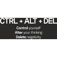Кружка керамическая "CTRL+ALT+DEL", 350 мл, софттач, черный  
