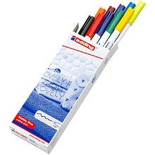 Набор маркеров для текстиля Edding "E-4600", 10 шт., ассорти