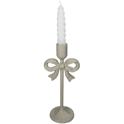 Подсвечник "Bow", 10,5x8,5x25,5 см, слоновая кость - 2