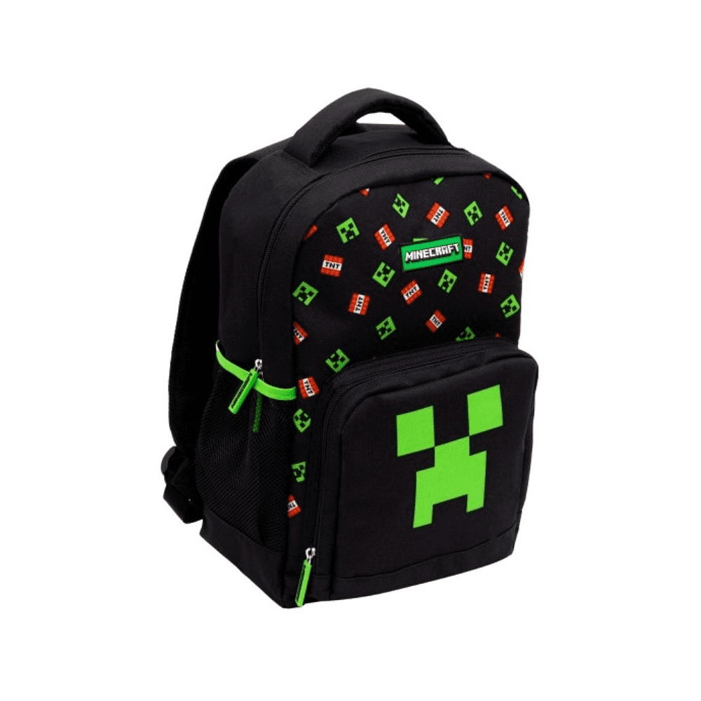 Рюкзак молодежный "Minecraft", полиэстер, черный, зеленый - 4