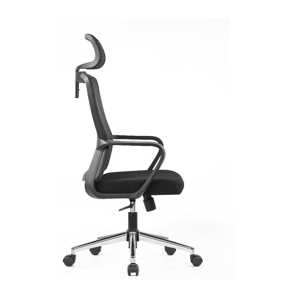 Кресло компьютерное SitZone U-060A, сетка, ткань, черный - 4