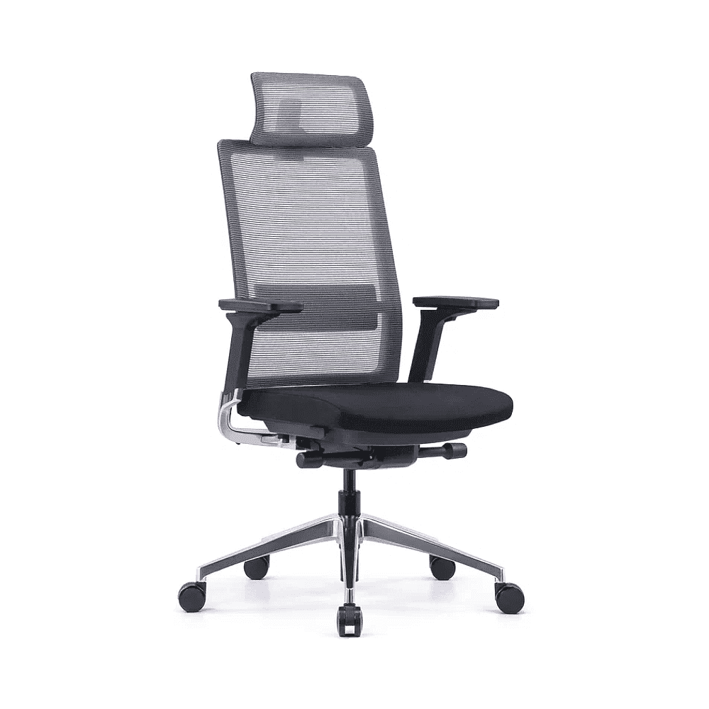 Кресло для руководителя SitZone "E-BA-001A", ткань, пластик, черный