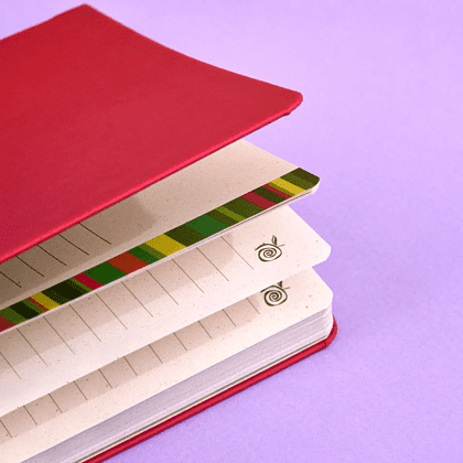 Блокнот "Appeel royal red delicious", А5, 96 листов, линейка, на резинке, красный - 7