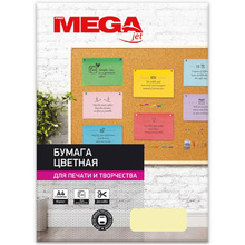 Бумага цветная "Promega jet", A4, 100 листов, 80 г/м2, желтый пастель