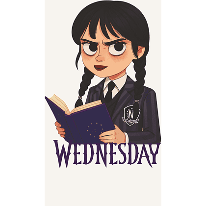 Блокнот в гибкой обложке «Wednesday», А5, белый - 2