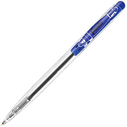 Ручка шариковая автоматическая "Simple", 0.7 мм, прозрачный, стерж. синий