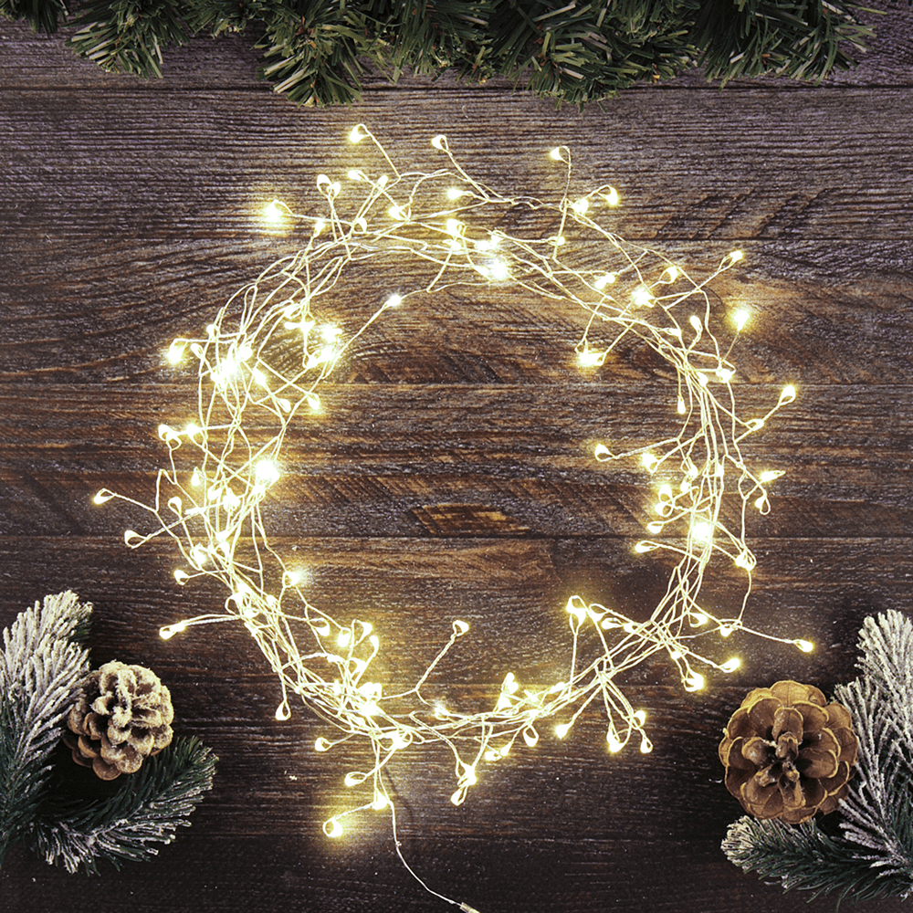 Гирлянда электрическая LED "Нить", 4 м, тепло-белый - 4