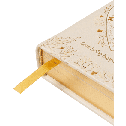 Ежедневник недатированный "Love me", А7, 416 страниц, бежевый, золотой - 3