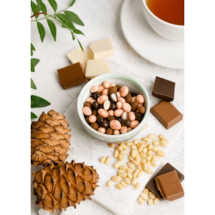 Конфеты "Сибирский кедр", ядро кедрового ореха в шоколаде, 60 гр., ассорти - 5