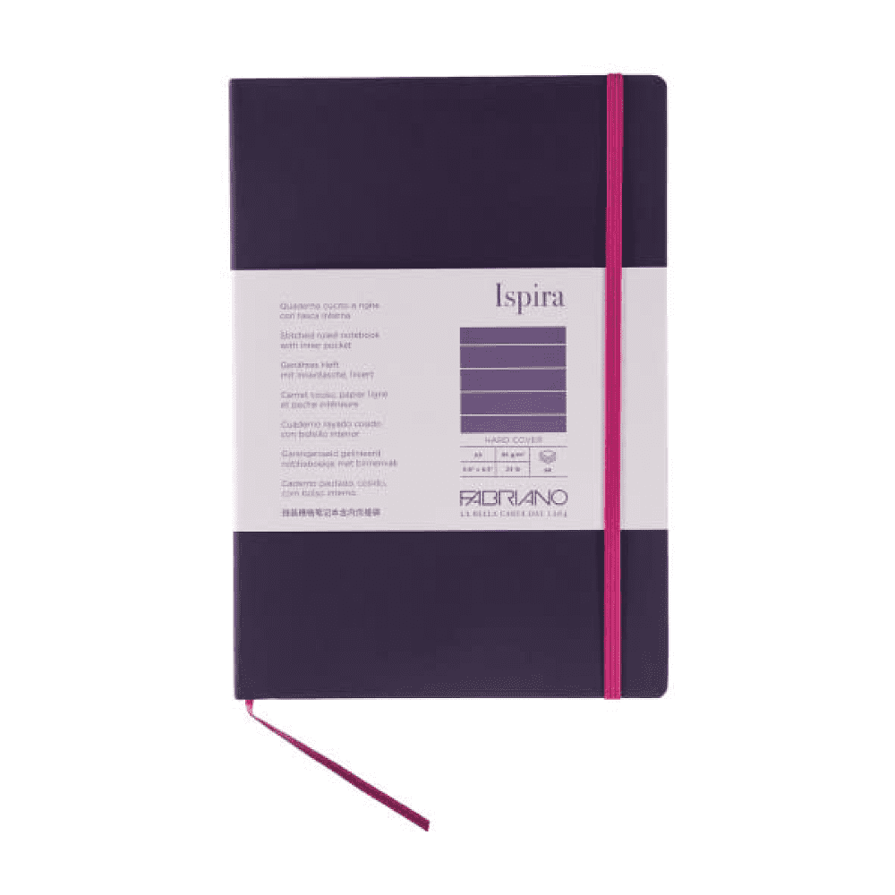 Блокнот "Fabriano. Ispiria", A5, 96 листов, линейка, фиолетовый
