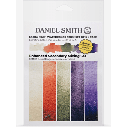 Набор стиков акварельных "Daniel Smith Aquatic Enhanced Secondary Set", 5 цветов - 7