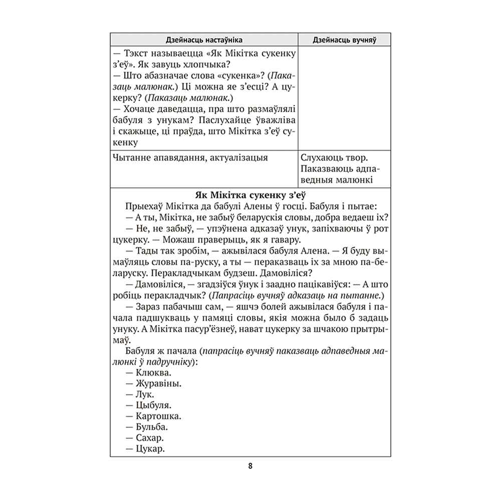 Книга "Беларуская мова. 1 кл. План-канспект урокаў", Антонава - 6