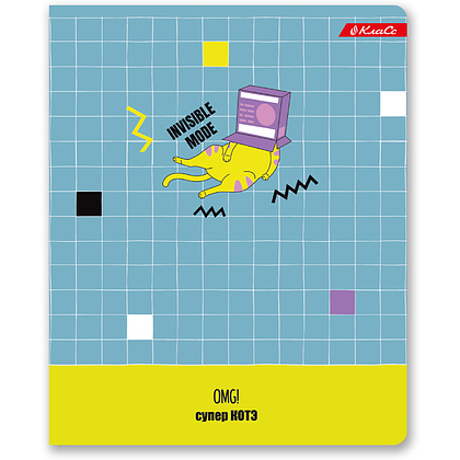 Тетрадь "Суперкот", А5, 48 листов, клетка, ассорти - 4