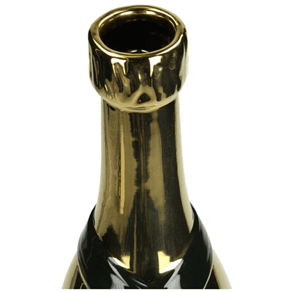 Ваза фаянсовая "Champagne Bottle", 39х11х12 см, золотистый - 3