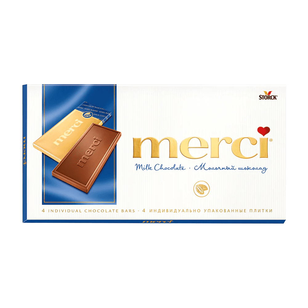 Конфеты "Merci", 100 гр, молочный шоколад