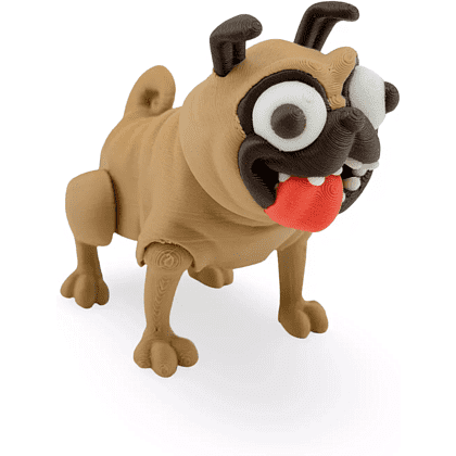 Игрушка 3D "Мопс Персик"