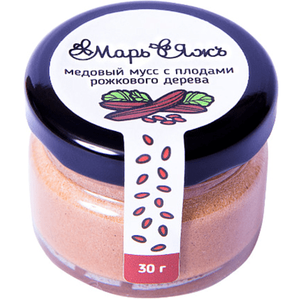 Медовый мусс "МарьЯжъ" с плодами рожкового дерева, 30 гр 