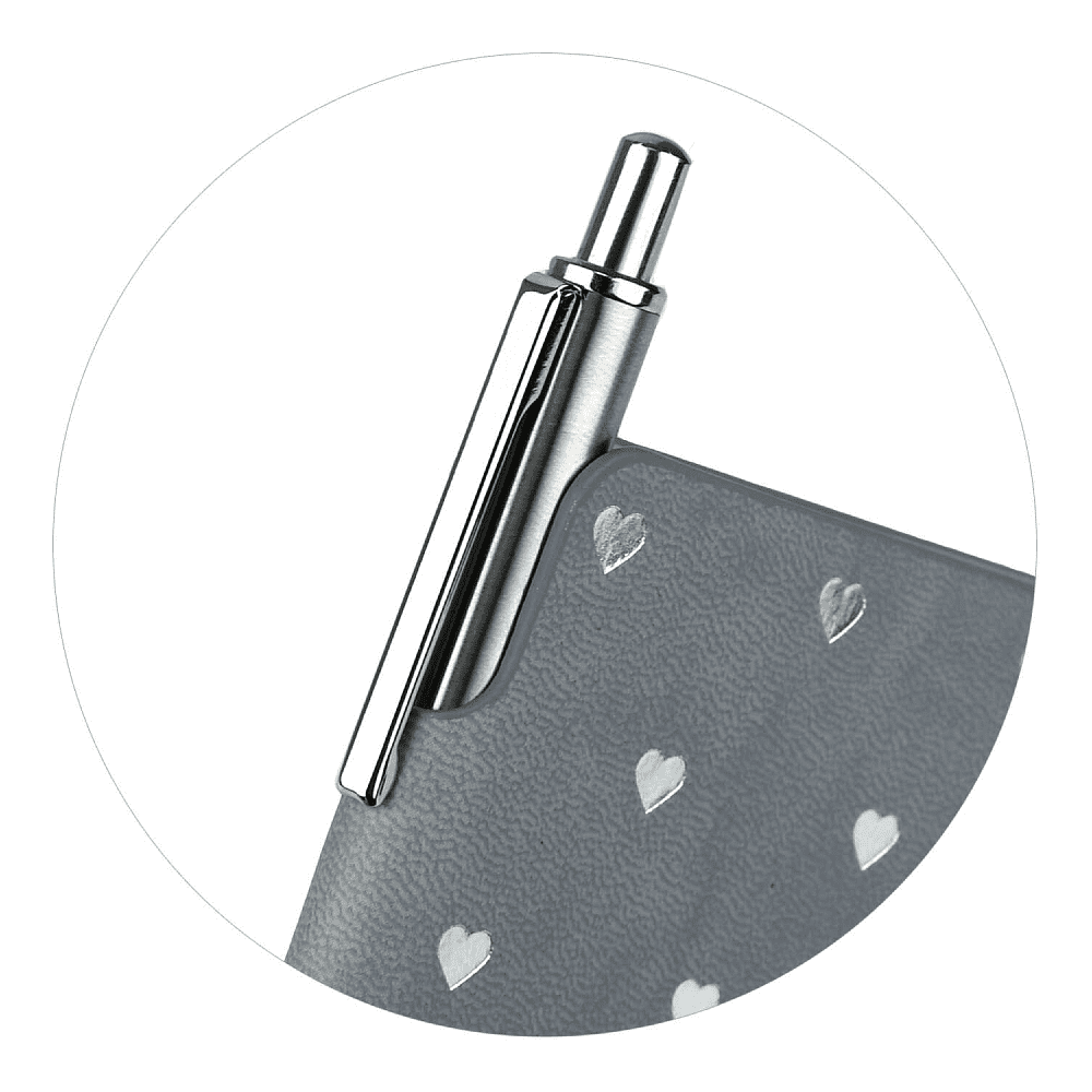 Книга записная "Замша", А6, 96 листов, линейка, серый - 5