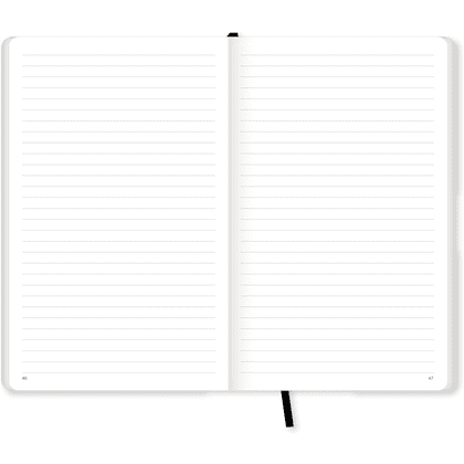 Блокнот "Wool & cotton", А5, 96 листов, линейка, синий - 3