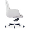 Кресло компьютерное SitZone CH-500B, кожа, алюминий, белый - 3