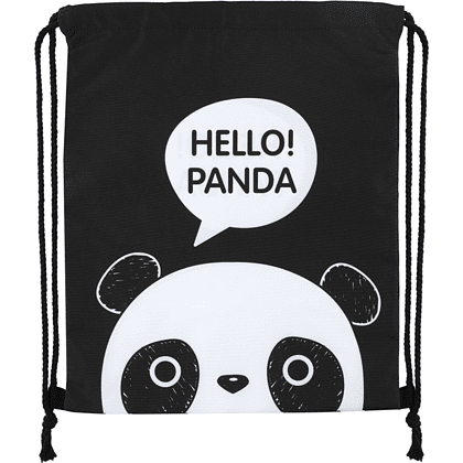 Мешок для обуви "Panda", черный