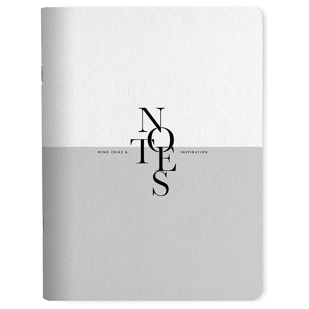 Тетрадь "Notes", А5, 48 листов, клетка, серый