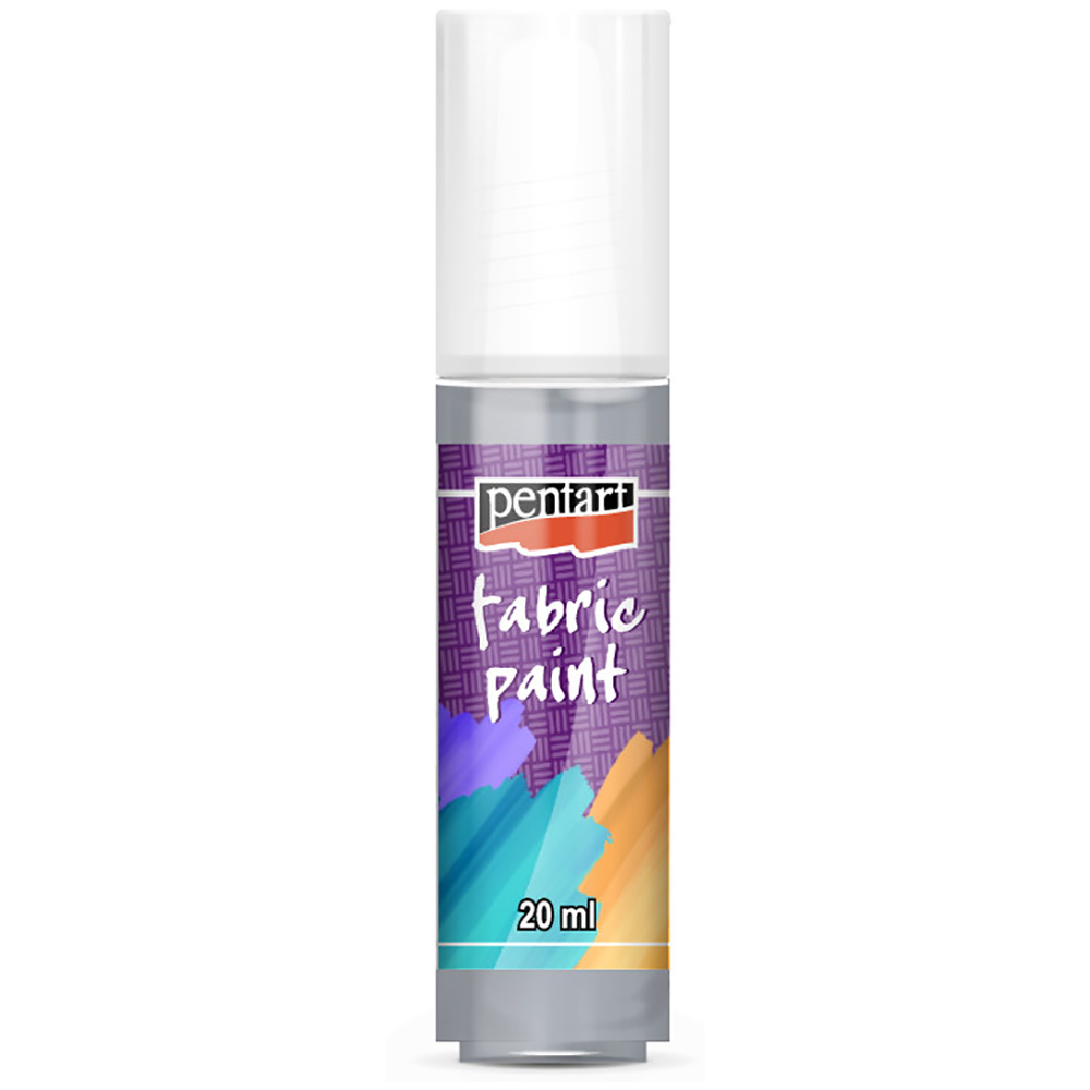 Краски для текстиля "Pentart Fabric paint", 20 мл, серый