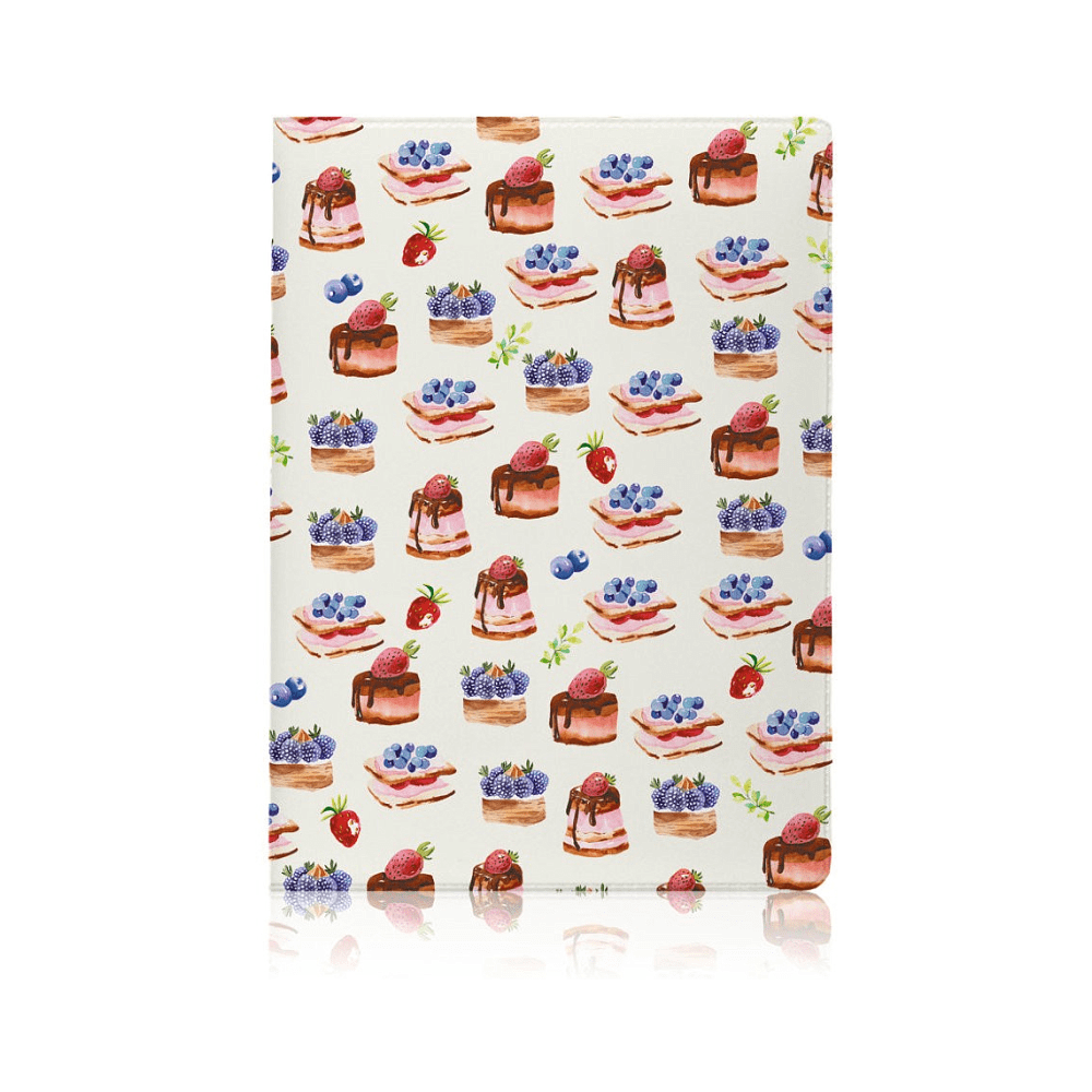 Обложка для паспорта "Cupcakes Pattern", разноцветный