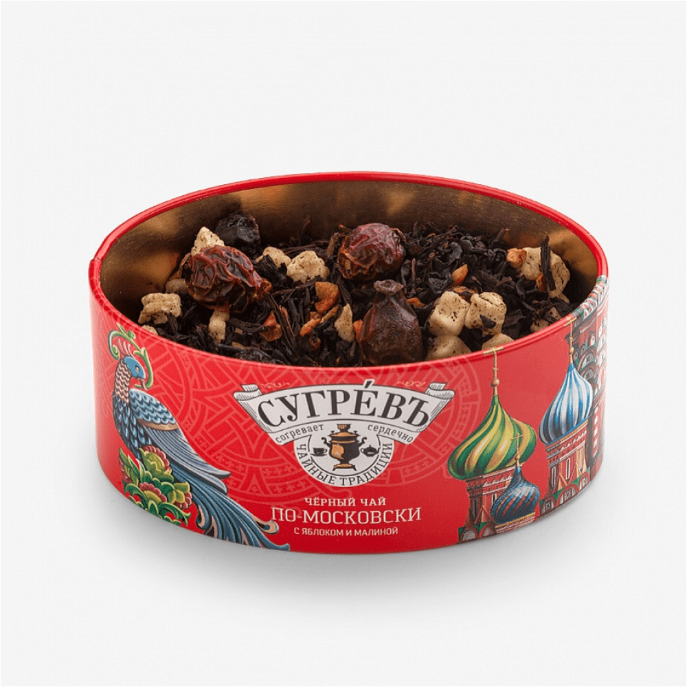 Чай "По-московски" 40 г + карамель леденцовая со вкусом малины 50 г - 4