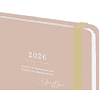 Ежедневник датированный "Безмятежность" на 2026 год, А5, 320 страниц, на резинке, розовый - 4