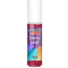 Краски для текстиля "Pentart Fabric paint", 20 мл, кармин