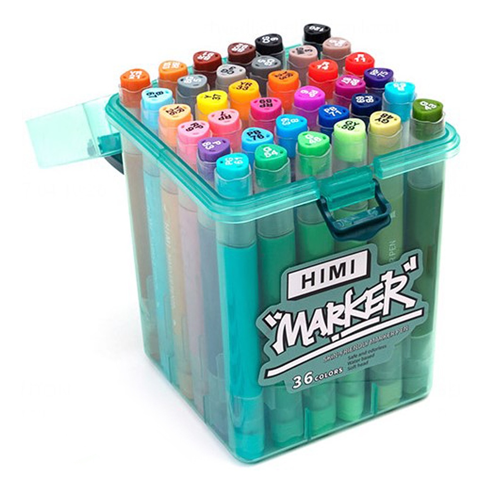 Набор маркеров художественных "Himi Miya", 36 шт/упак - 2