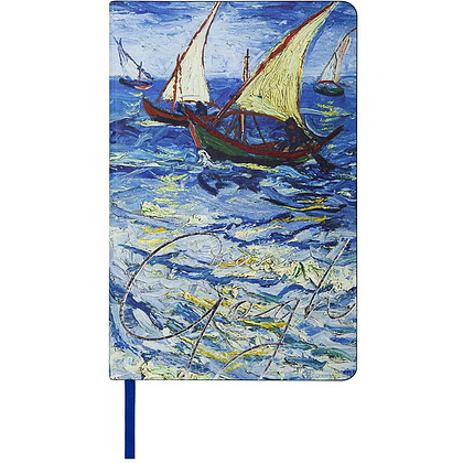 Ежедневник недатированный "Van Gogh", А5, 136 страниц, синий - 3