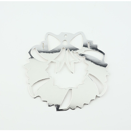 Гирлянда бумажная "Новогодняя", серебристый - 8