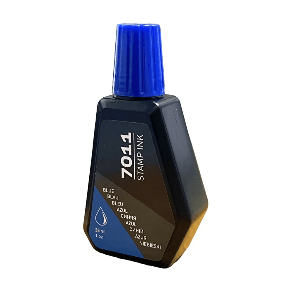 Краска штемпельная "7011", 28 мл, синий