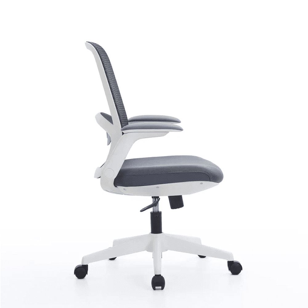 Кресло для персонала SitZone "CH-537B-BS", ткань, пластик, серый, белый - 5