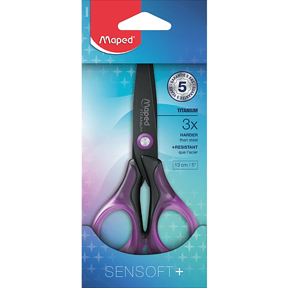 Ножницы "Sensoft", 13 см, ассорти - 7